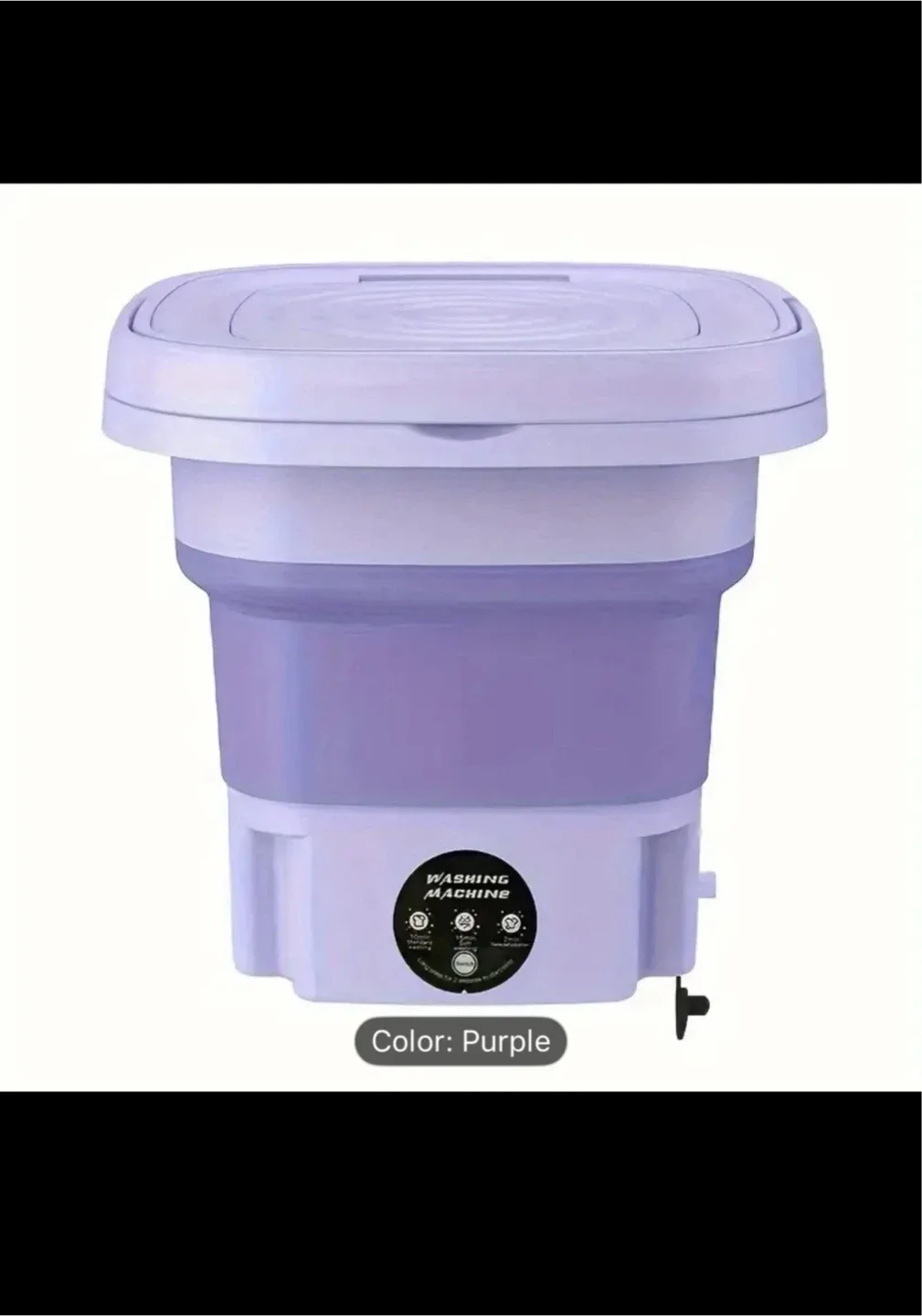 Folding Mini Washing Machine - Purple image indicator(2)