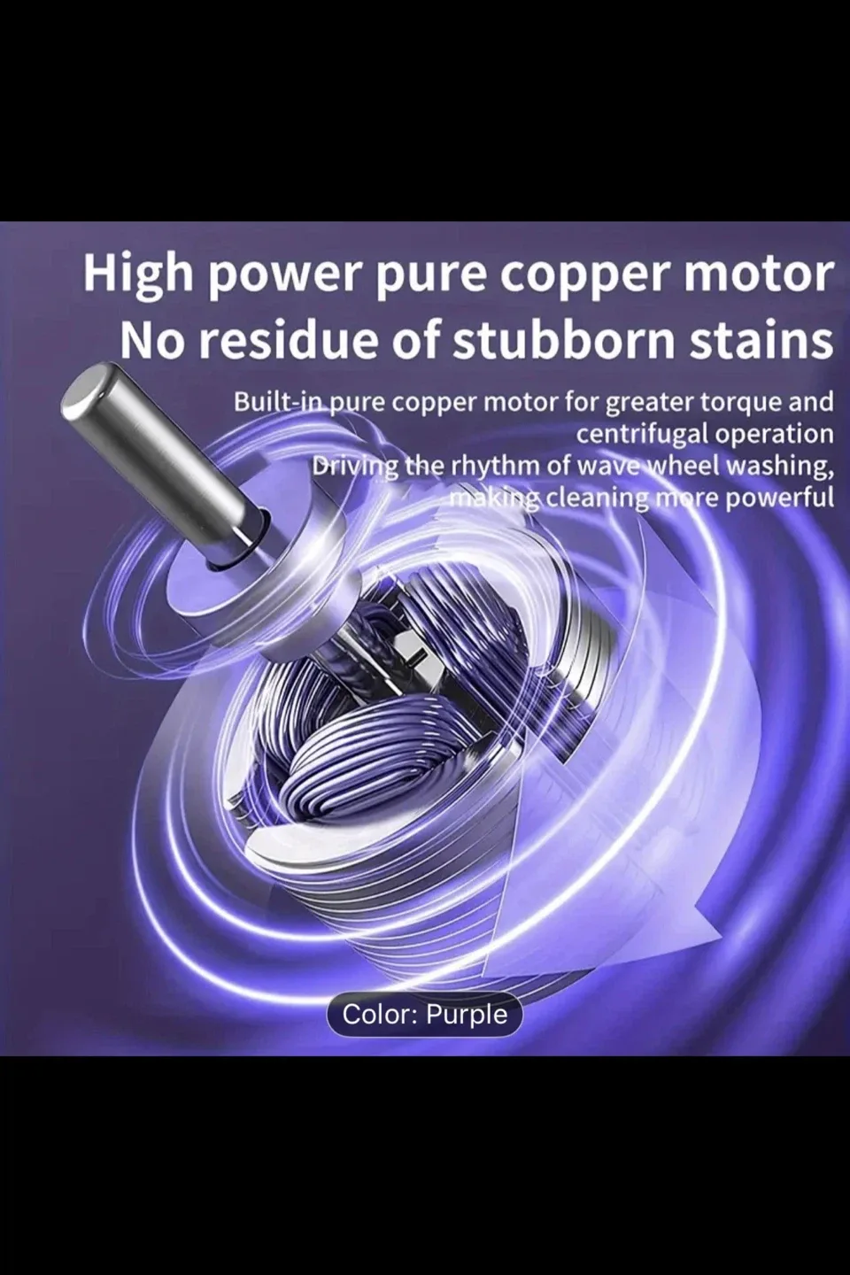 Folding Mini Washing Machine - Purple image indicator(5)