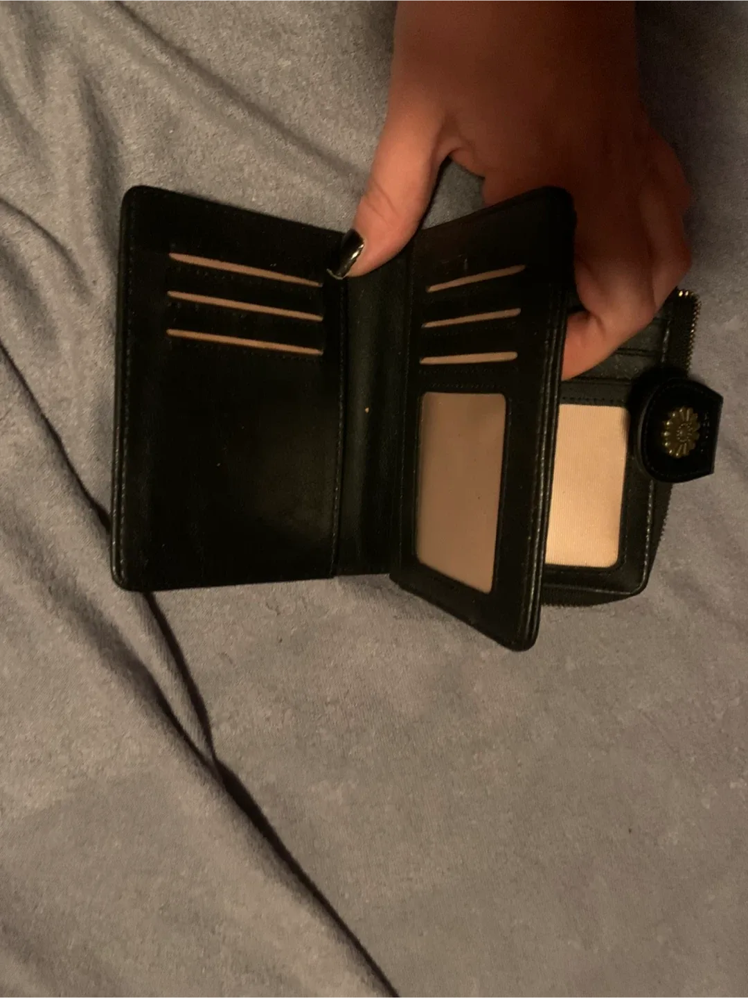 Oumida Black Wallet image indicator(2)