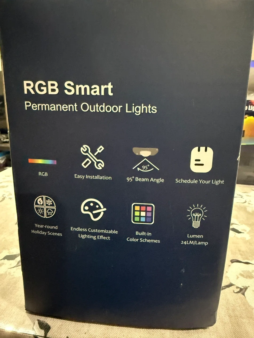 BrizLabs RGB Smart Permanent Outdoor Lights 100ft image indicator(4)