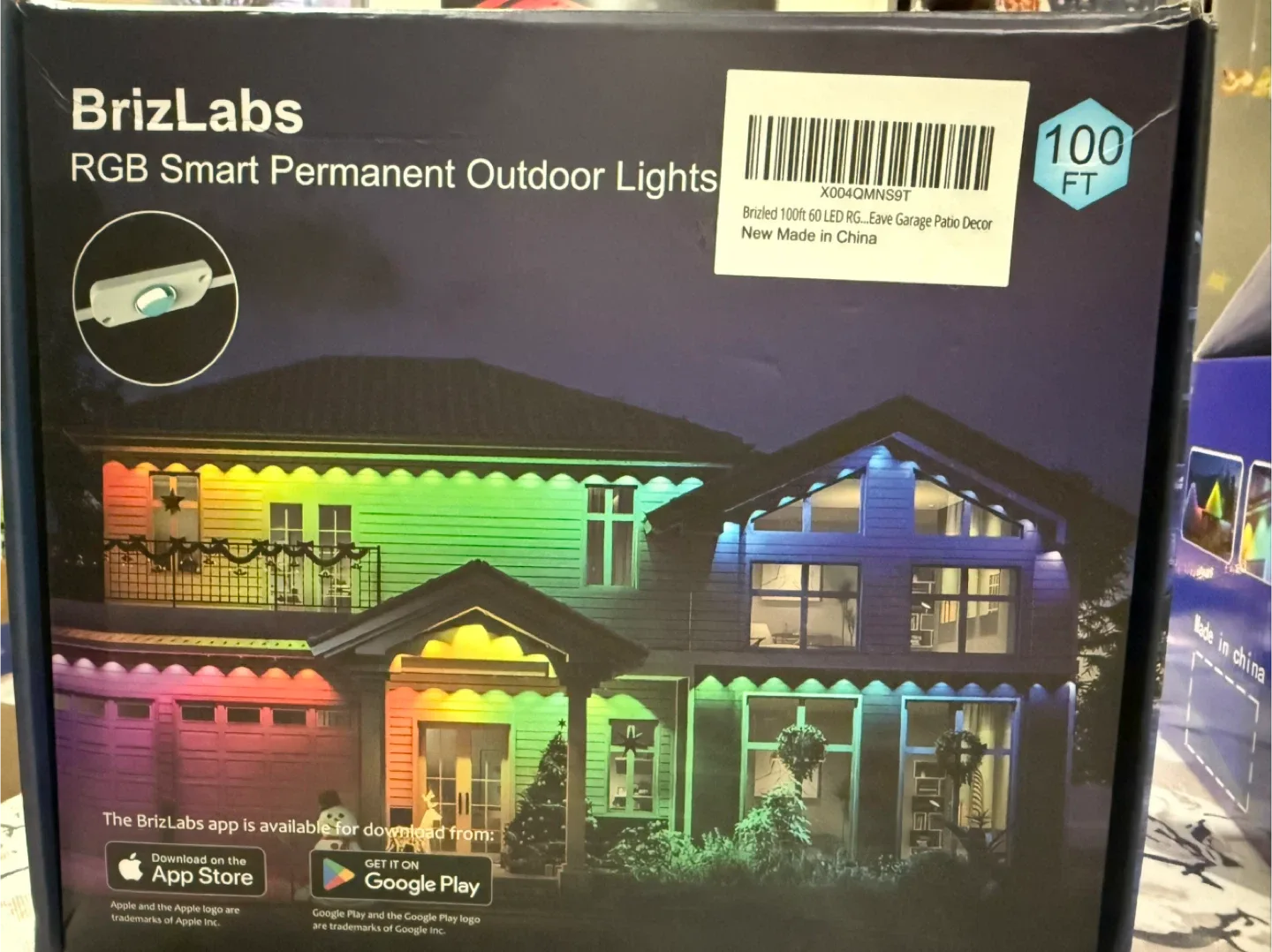 BrizLabs RGB Smart Permanent Outdoor Lights 100ft image indicator(3)