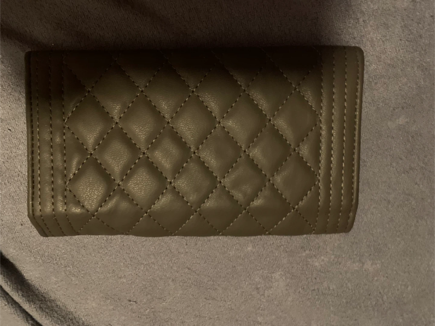 Quilted Grey Wallet - photo 2