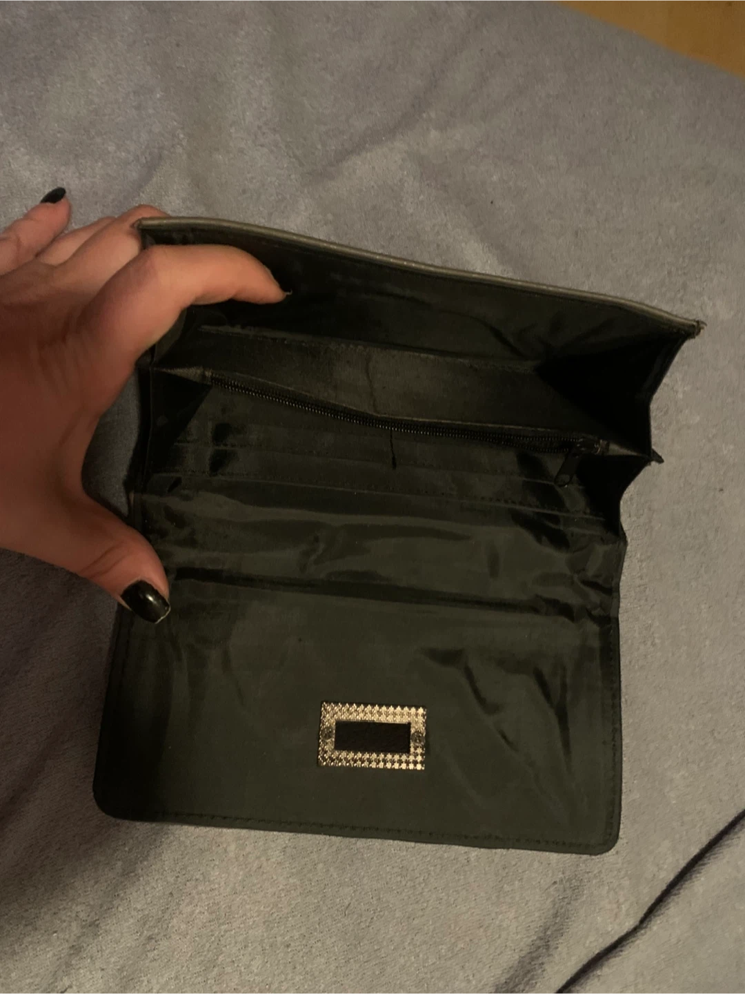 Quilted Grey Wallet - photo 3