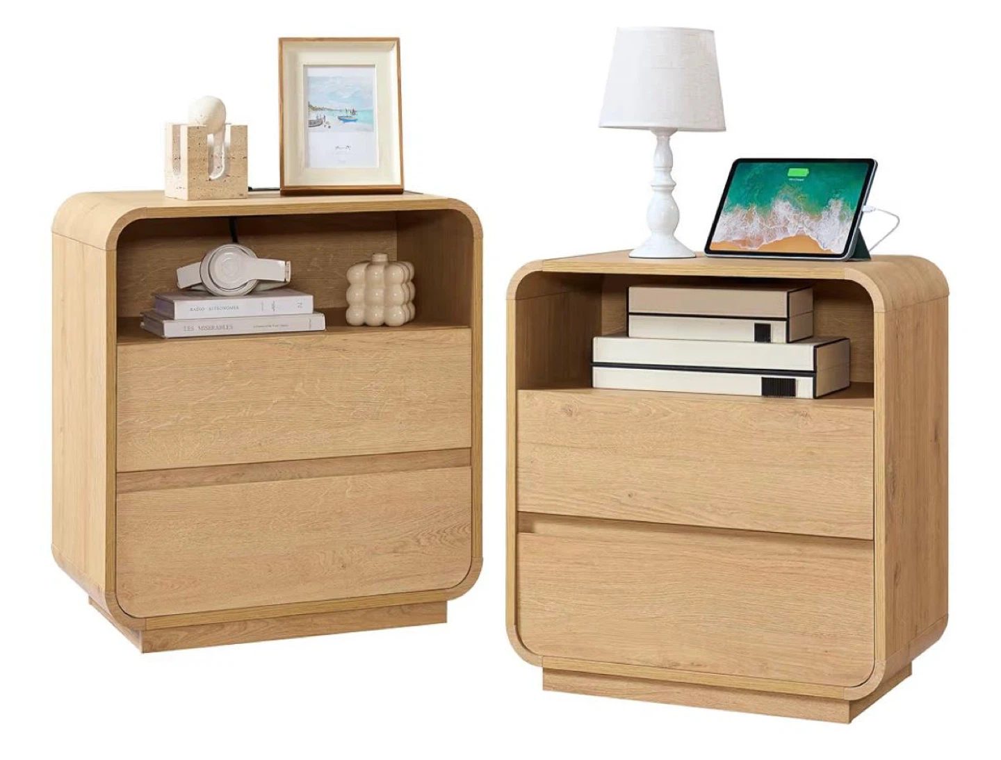 Nightstand with Charging Station - photo 2