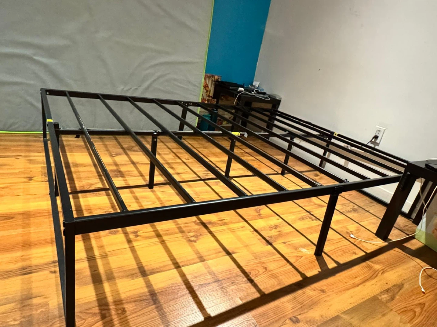 Black Metal Queen Bed Frame - photo 4