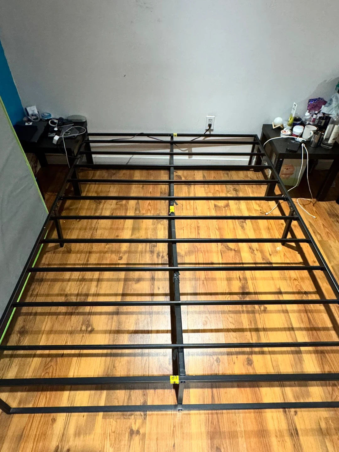 Black Metal Queen Bed Frame - photo 2