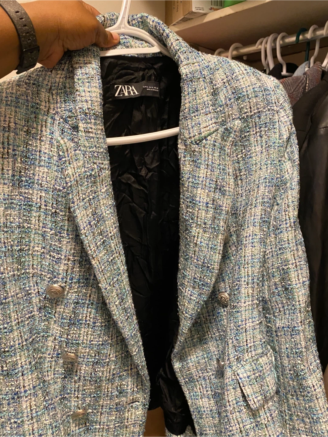 Zara Tweed Blazer - Size M - photo 2