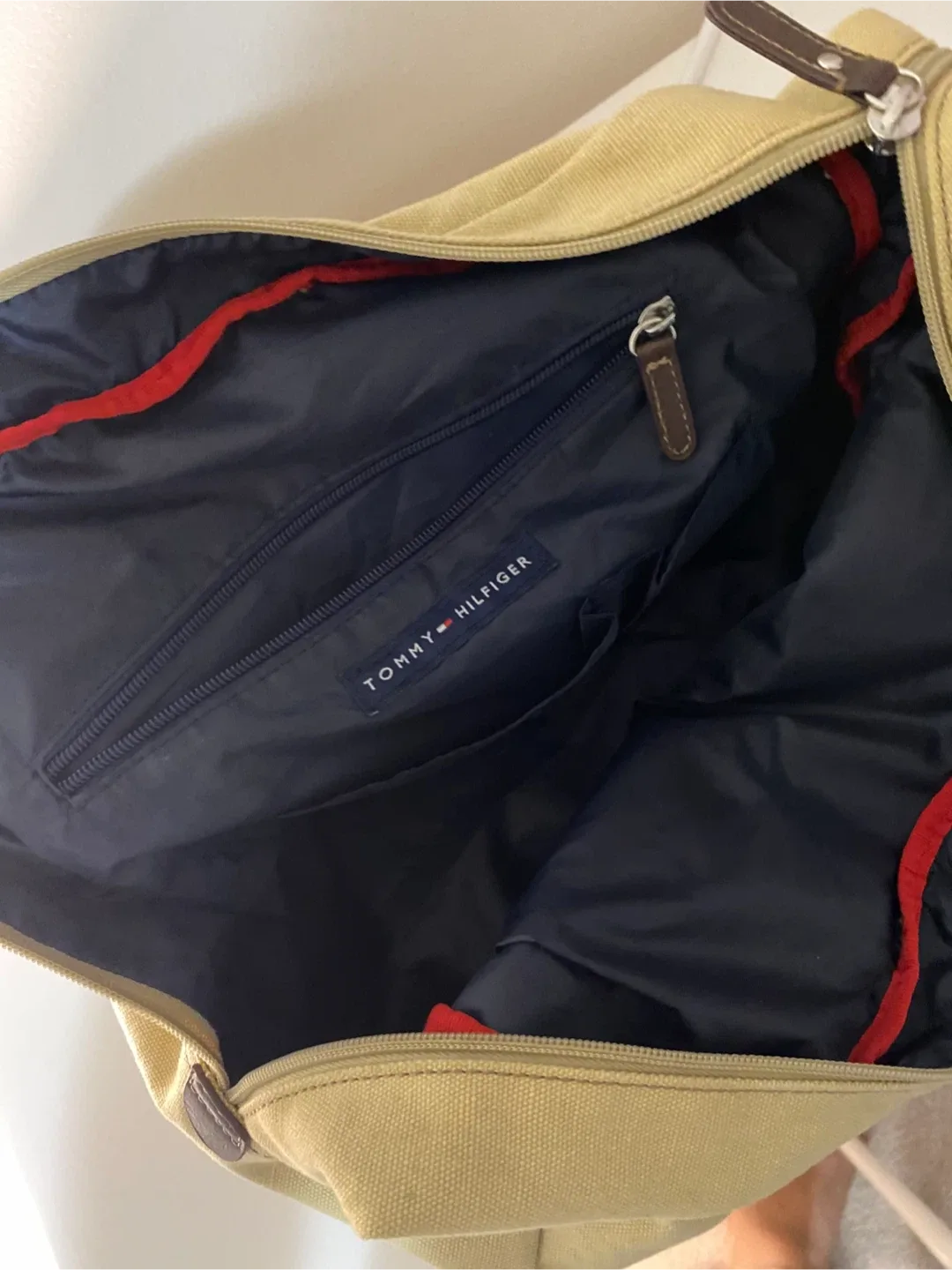 Tommy Hilfiger Beige Duffle Bag image indicator(2)