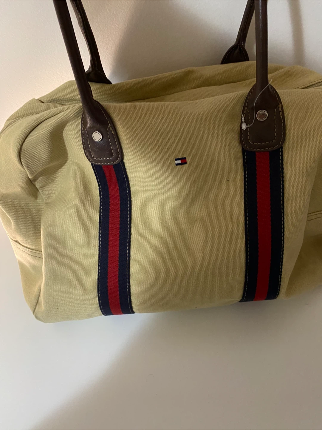 Tommy Hilfiger Beige Duffle Bag