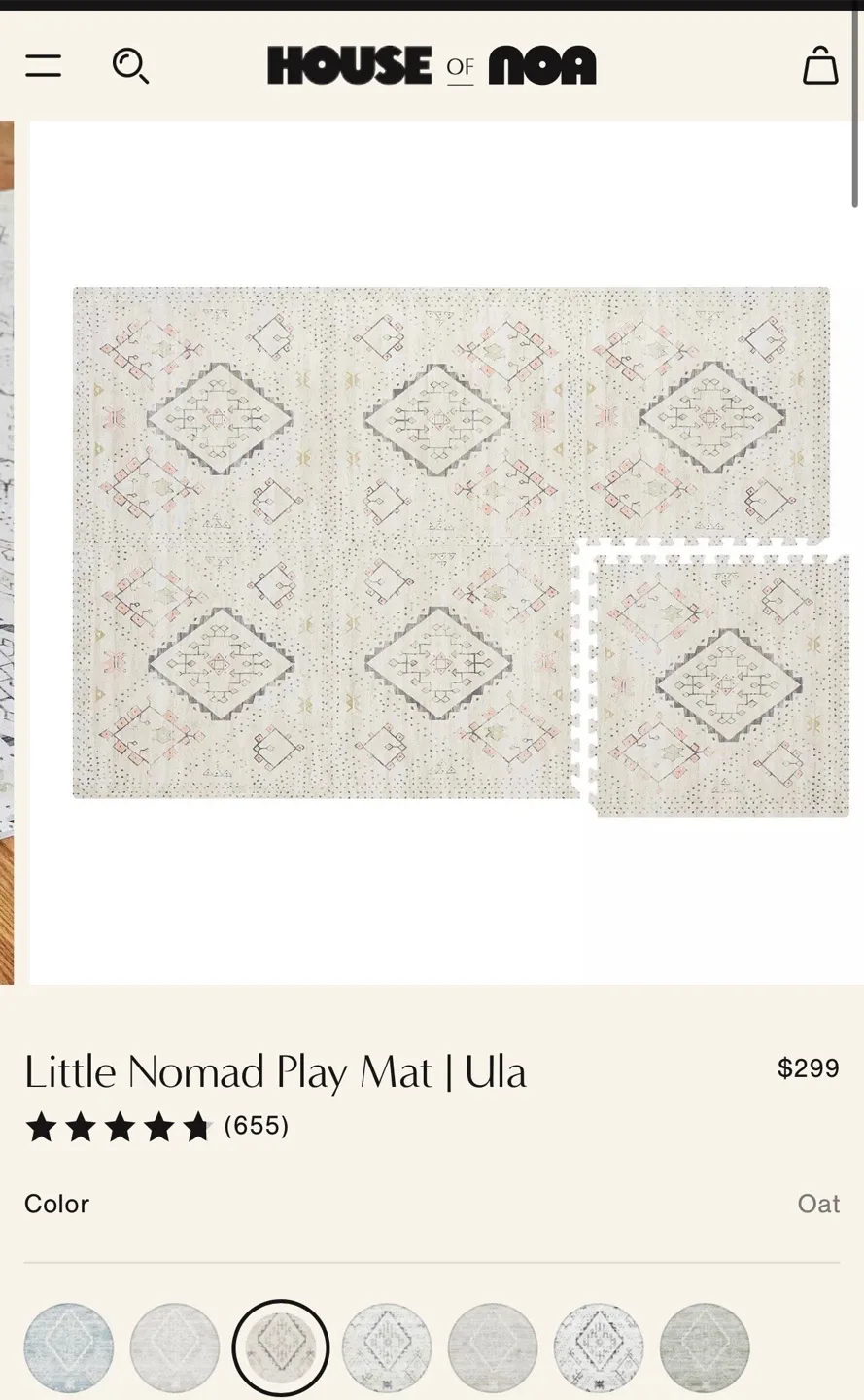 HOUSE of NOA Little Nomad Play Mat - Ulla thumbnail