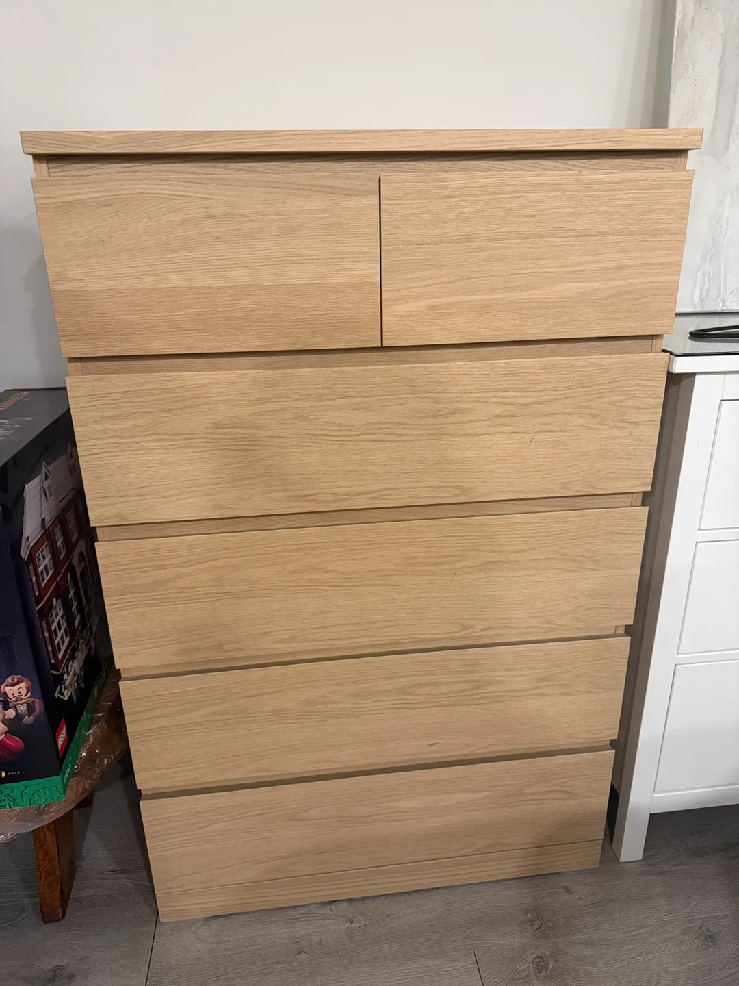 IKEA STORLINTA 6-Drawer Chest - Oak Effect image indicator(2)