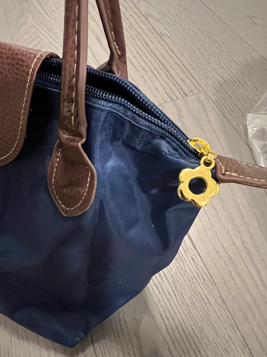 Blue Nylon Tote Bag - photo 4