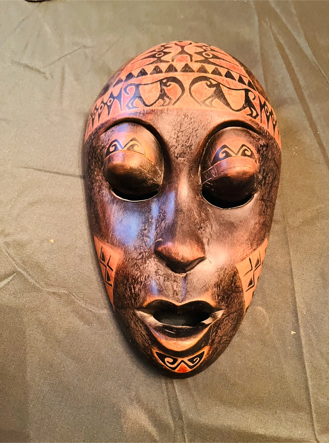 African Tribal Mask - Wood Carving - photo 2