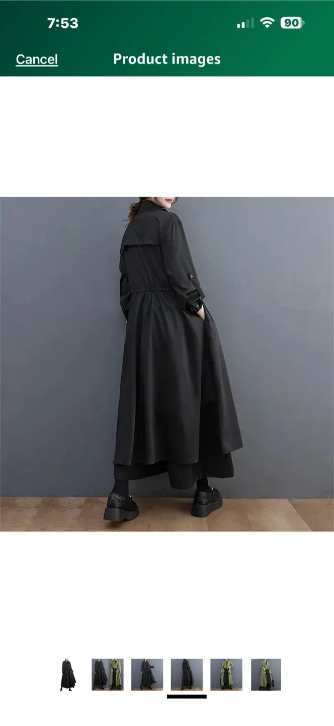 Black Kimono Style coat