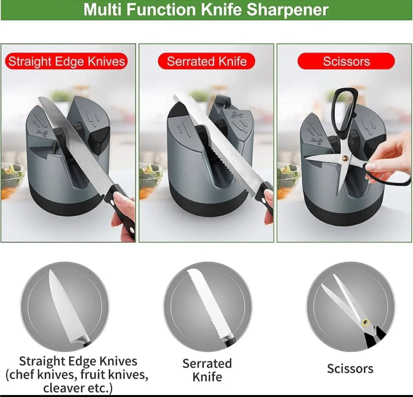 Multi Function Knife Sharpener image indicator(2)