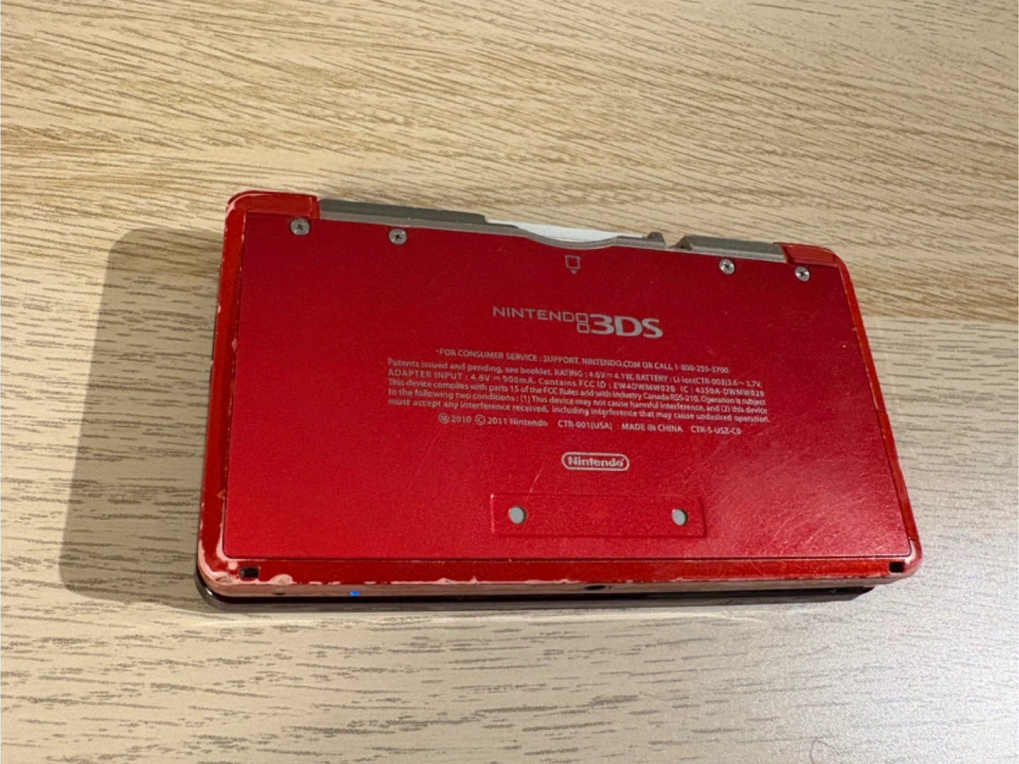 Moddable Red Nintendo 3DS - photo 4