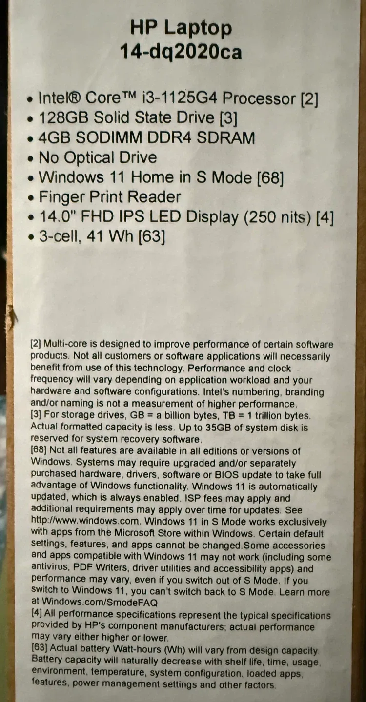 HP 14-dq2020ca 14" Laptop - Mineral Silver image indicator(7)