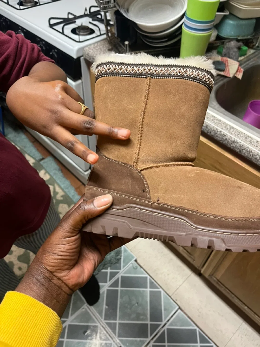 UGG Kids' Classic Short Trailglazer Boots - Size 6