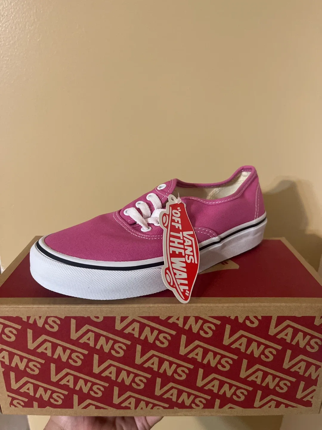 New Vans Authentic Pink Shoes thumbnail