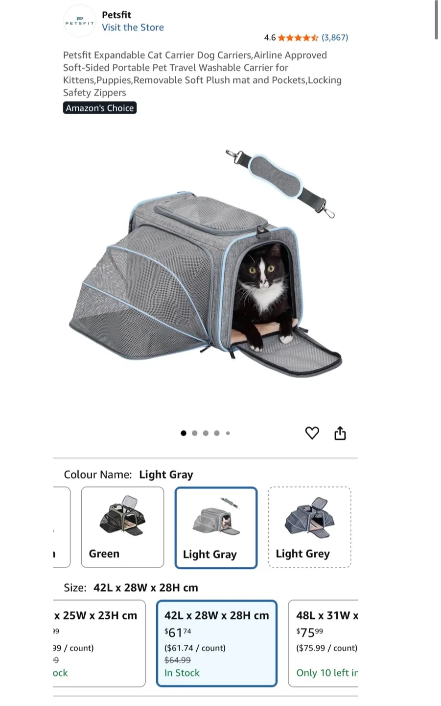 New! Petsfit Expandable Pet Carrier image indicator(6)