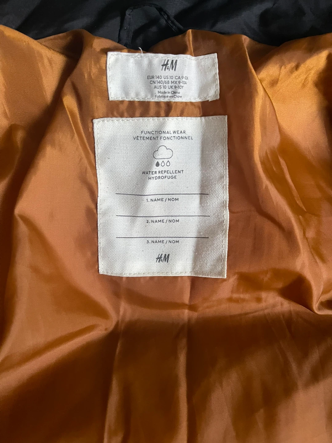 H&M Kids Black Puffer Jacket, Size 9-10 - photo 2