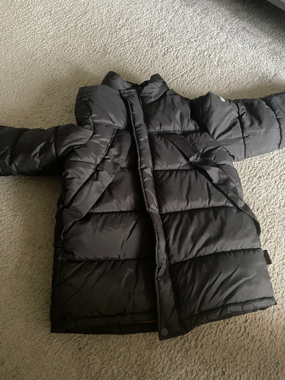 H&M Kids Black Puffer Jacket, Size 9-10