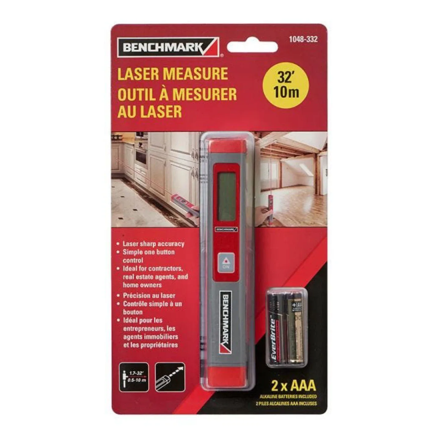 Benchmark Laser Measure - 32' / 10m