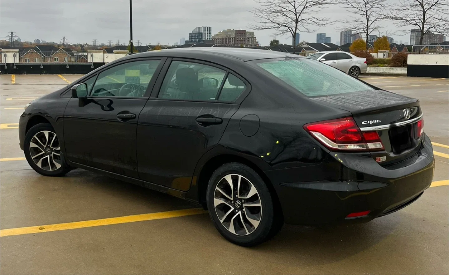 2015 Certified with safety Black Honda Civic Sedan image indicator(4)