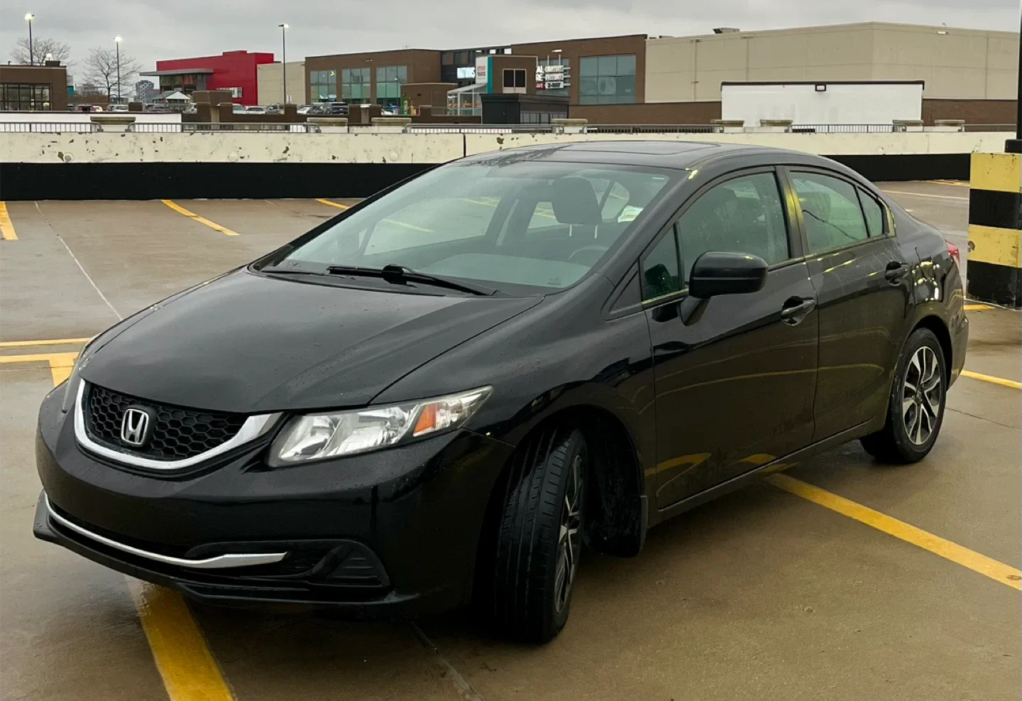 2015 Certified with safety Black Honda Civic Sedan image indicator(3)