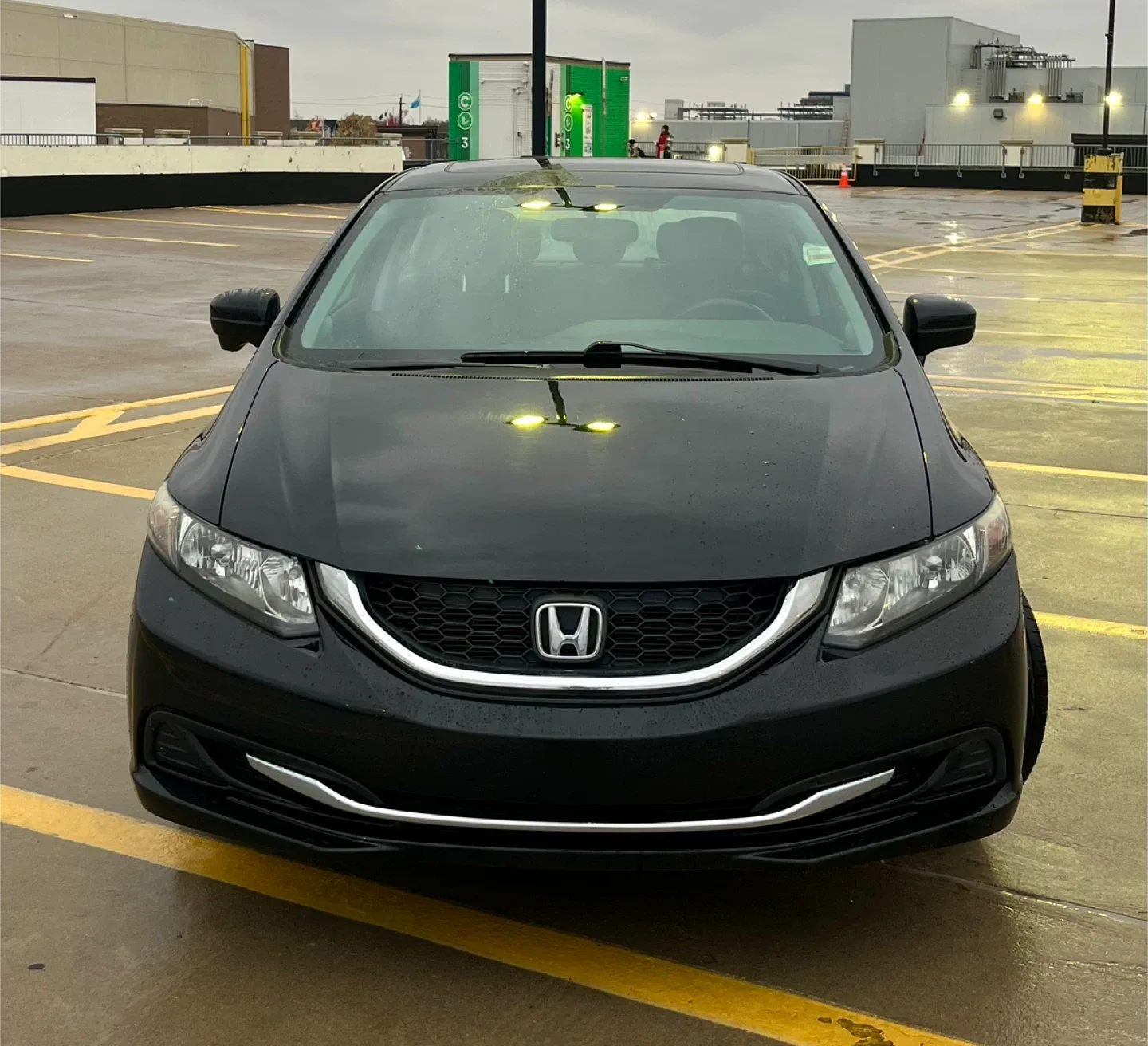 2015 Certified with safety Black Honda Civic Sedan image indicator(2)