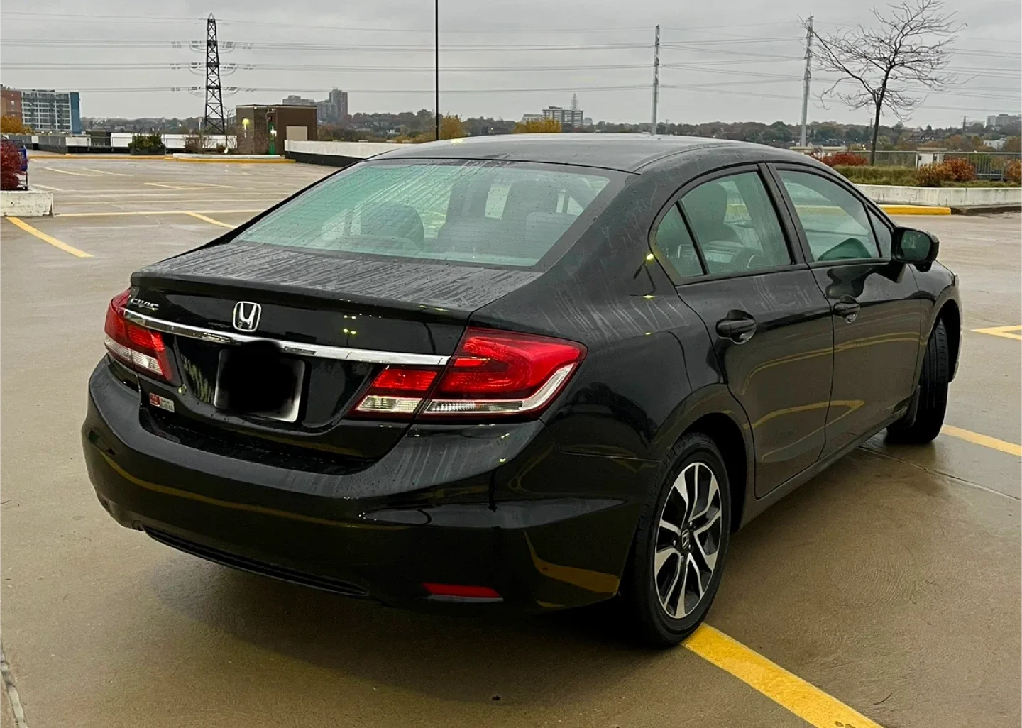 2015 Certified with safety Black Honda Civic Sedan image indicator(5)