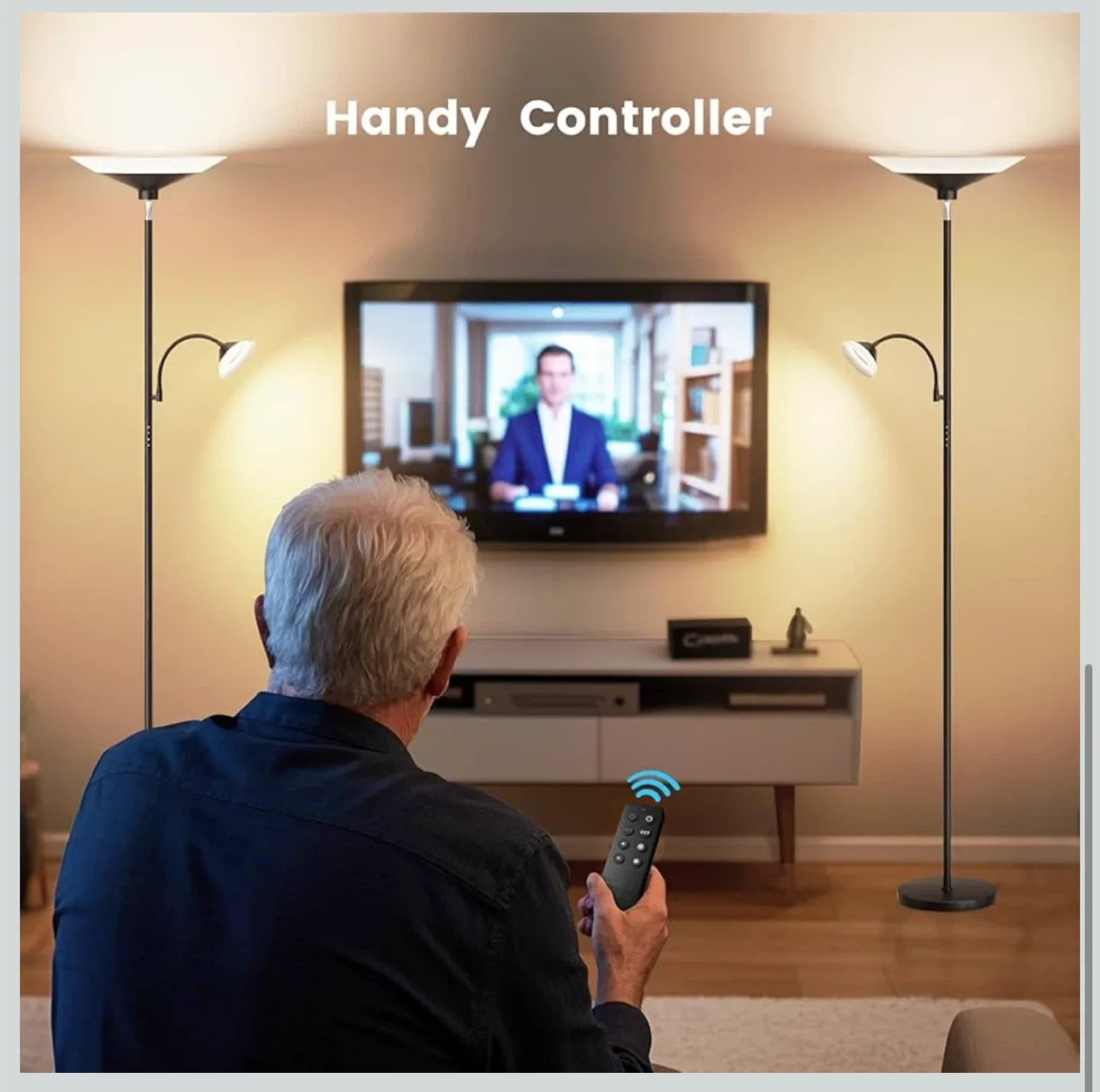 LED Floor Lamp with Reading Light & Remote image indicator(5)