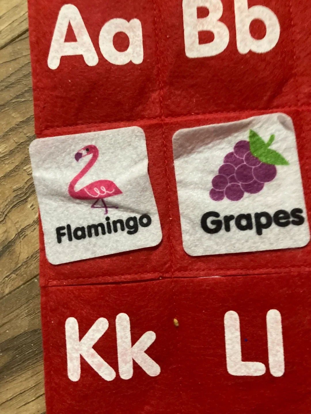 Red Felt Alphabet Learning Chart image indicator(2)