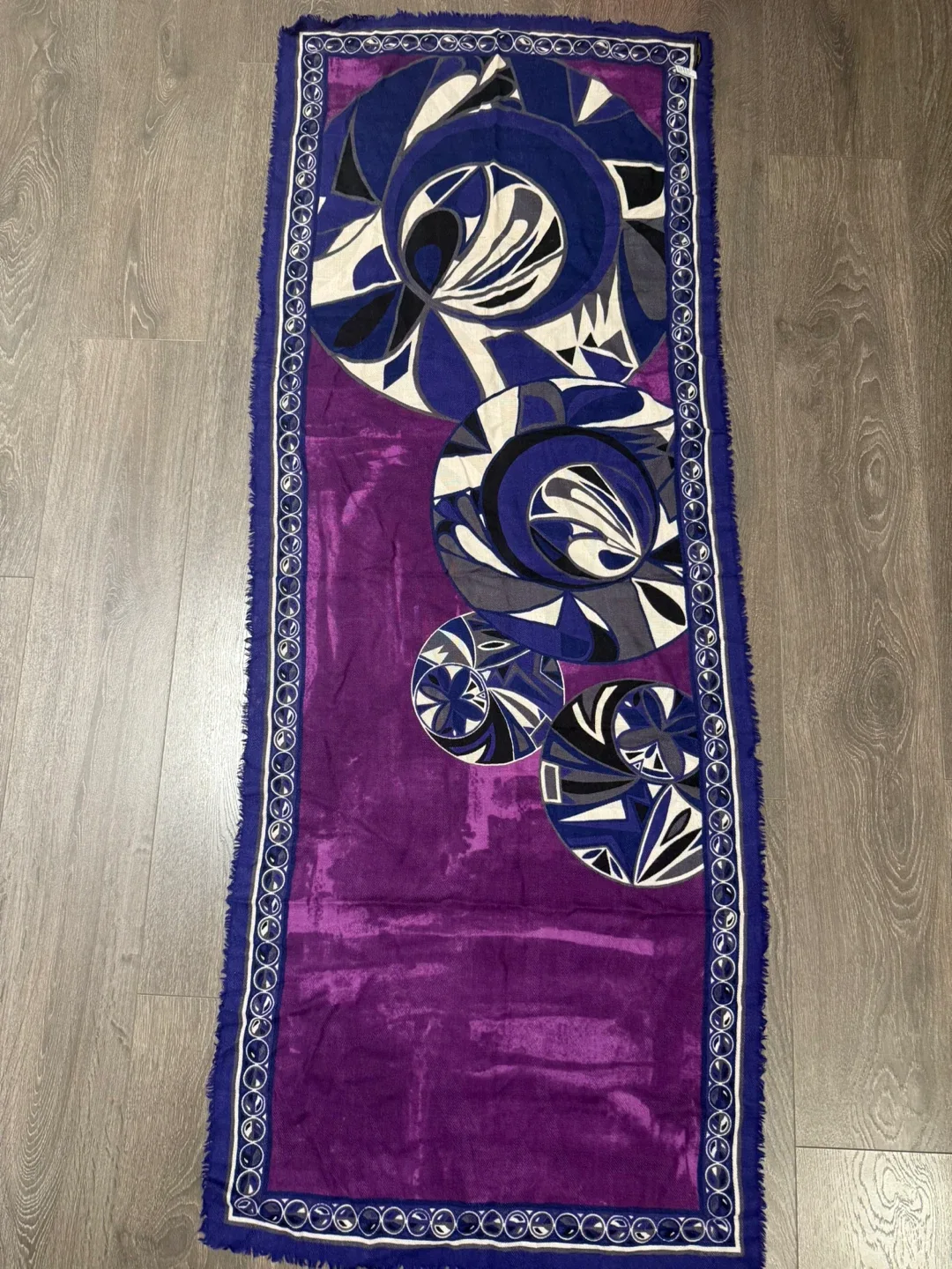 Emilio Pucci Wool & Silk Scarf Made In Italy