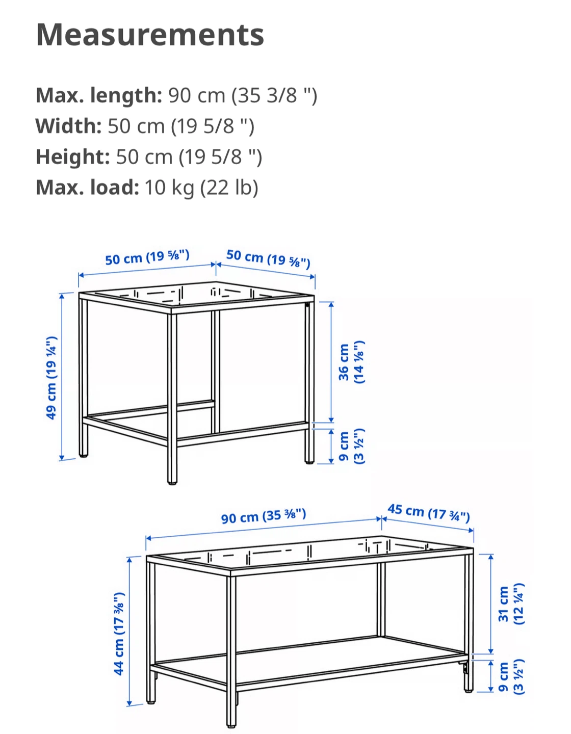 IKEA Vittsjo Nesting Coffee Tables - Black/Glass/Brown - photo 2
