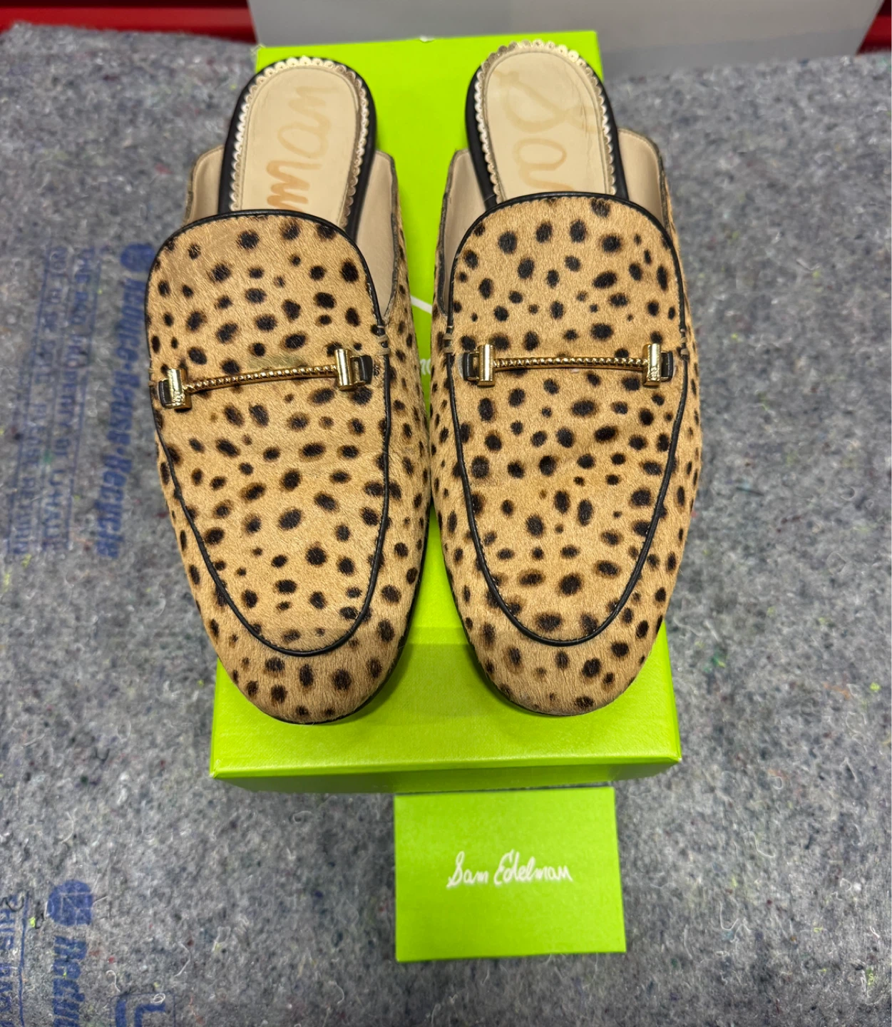Pre-Loved Sam Edelman Leopard Print Mules - photo 2