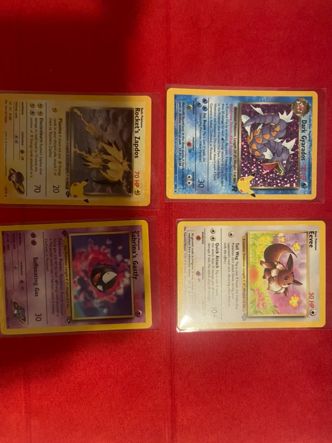 Pokemon Cards - Rocket's Zapdos, Dark Gyarados, more!