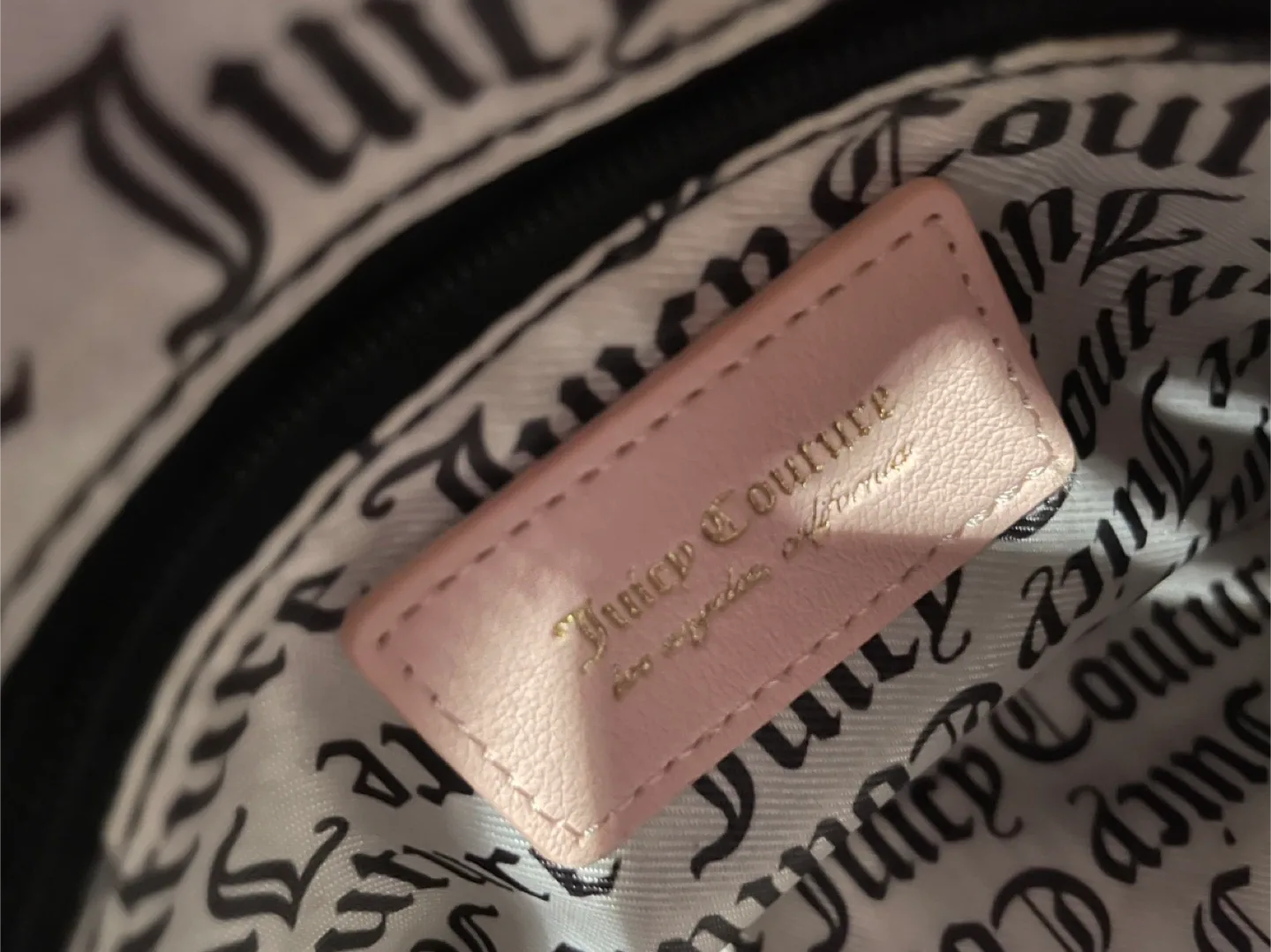 Juicy Couture Pink Checkered Satchel image indicator(4)