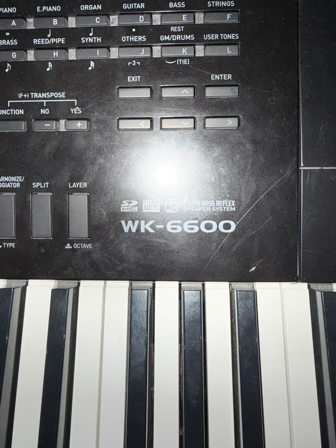 Casio WK-6600 Keyboard with Stand & Bench image indicator(2)