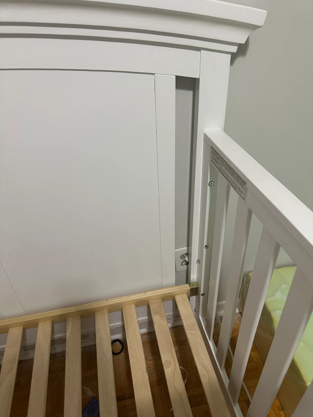 White Baby Crib - photo 4