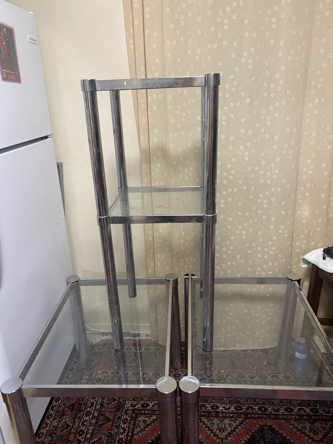 Chrome & Glass Side Table Set image indicator(2)