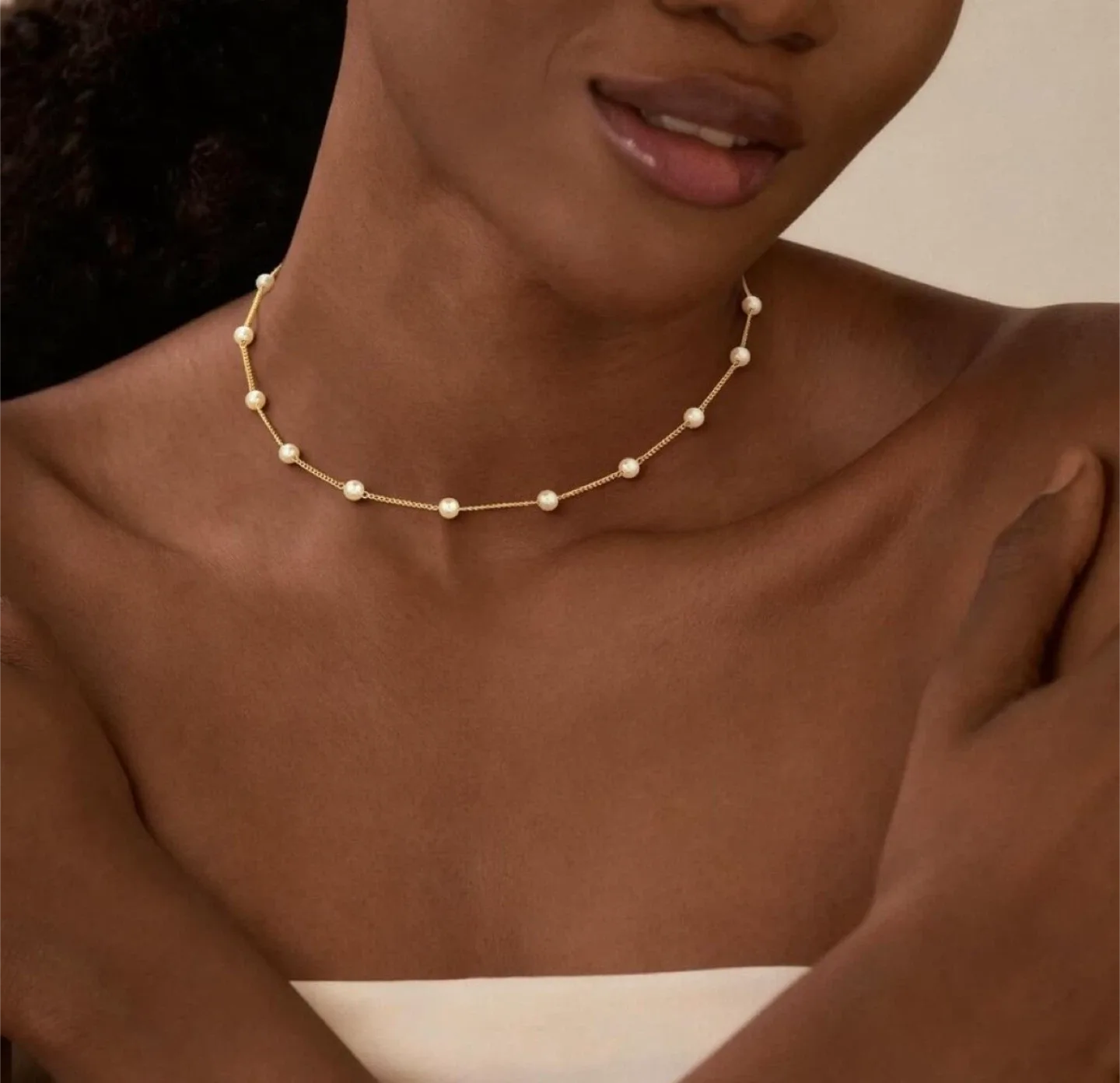 10k pearl Necklace thumbnail