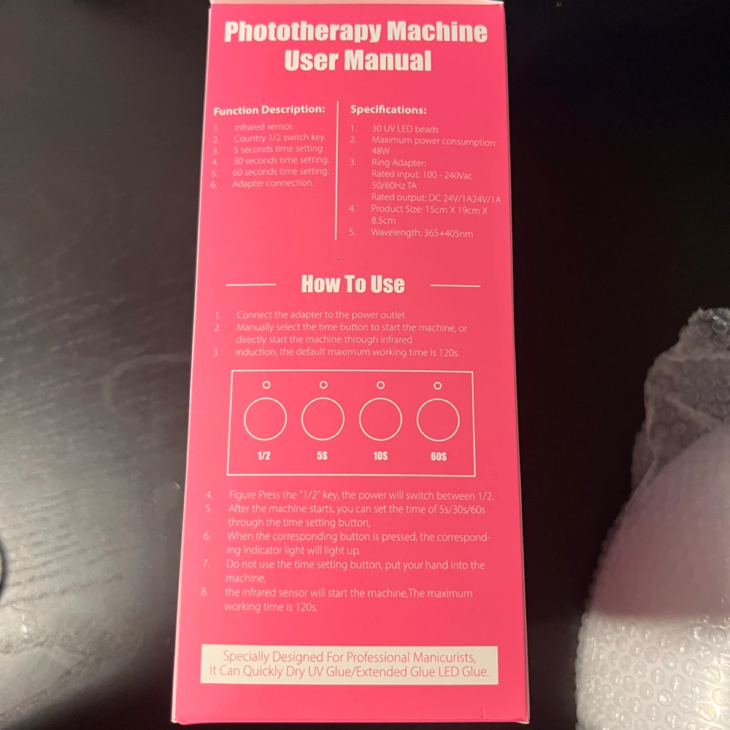 LED/UV Nail Lamp - NEW - photo 4