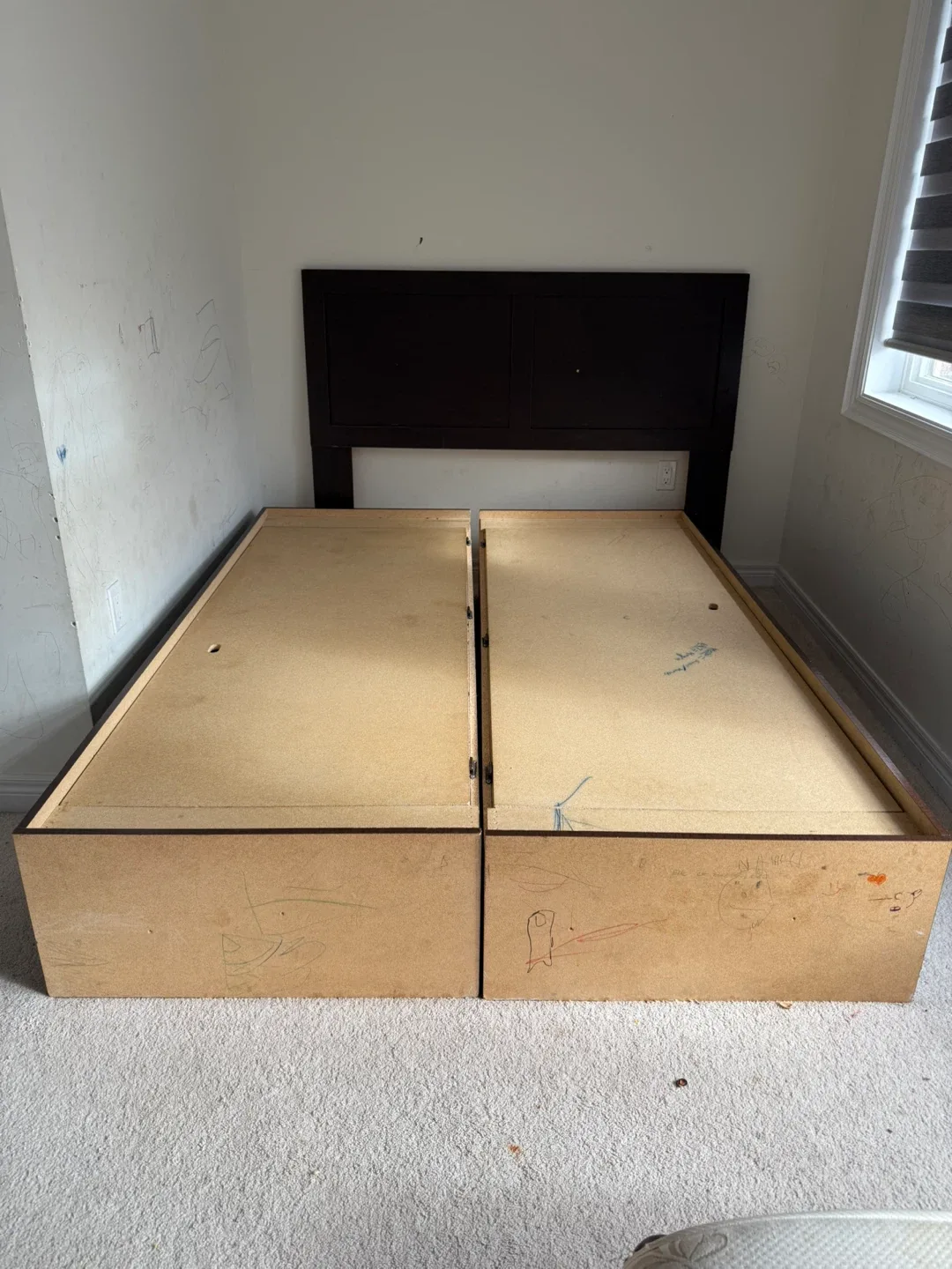 Queen Size Bed Frame with Storage Drawers image indicator(6)