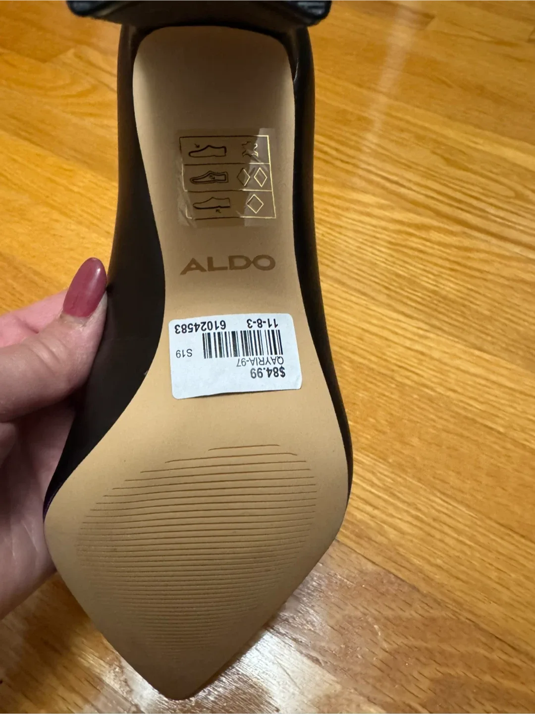 Aldo Qayria-97 Black Heels - Size 7 image indicator(4)