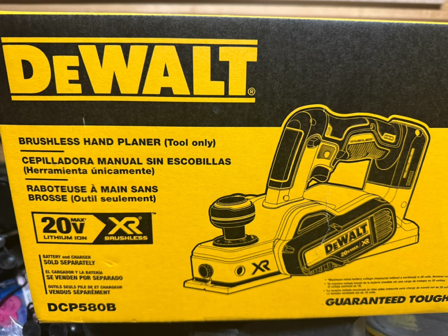 Brand new DeWalt 20V MAX Brushless Hand Planer (Tool Only)