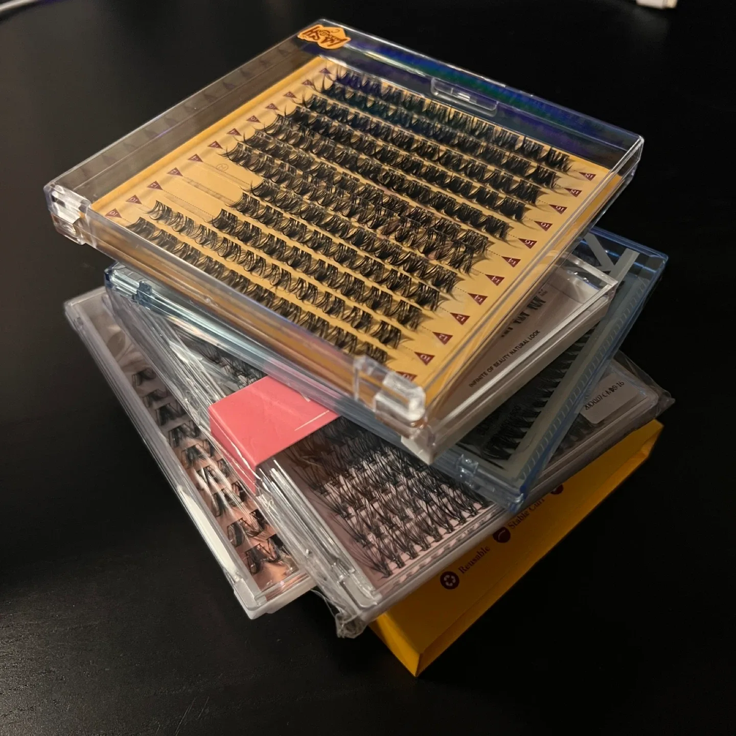 Various cluster lashes with glue image indicator(4)