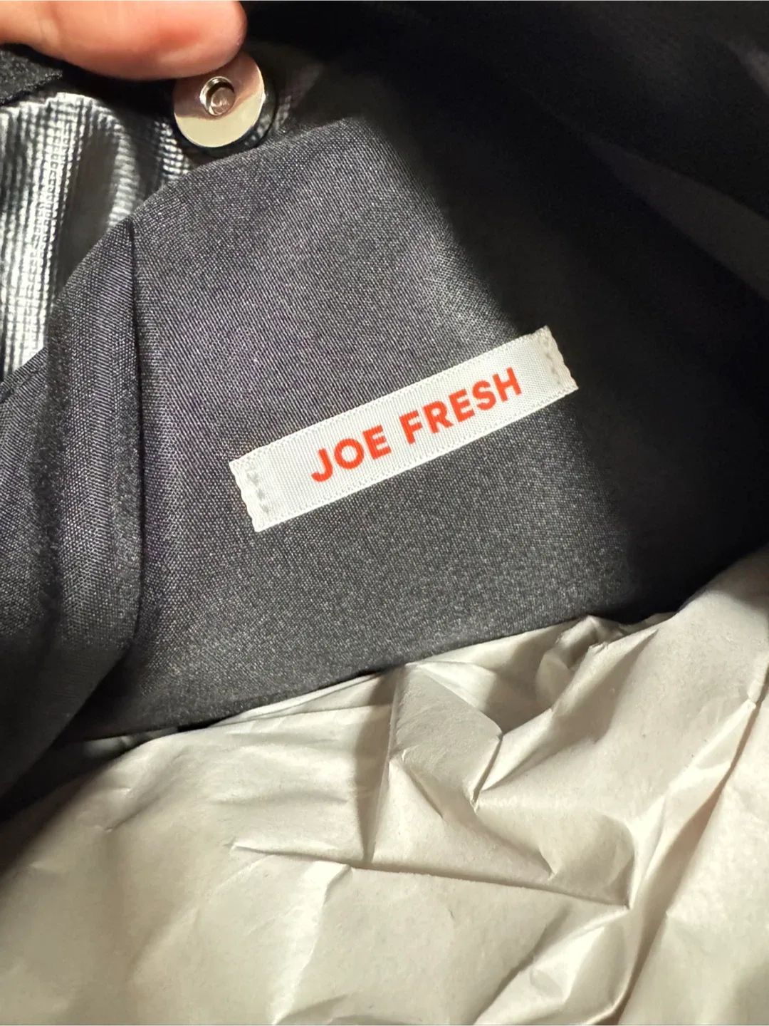 Joe Fresh Black Quilted Tote Bag - New! image indicator(2)