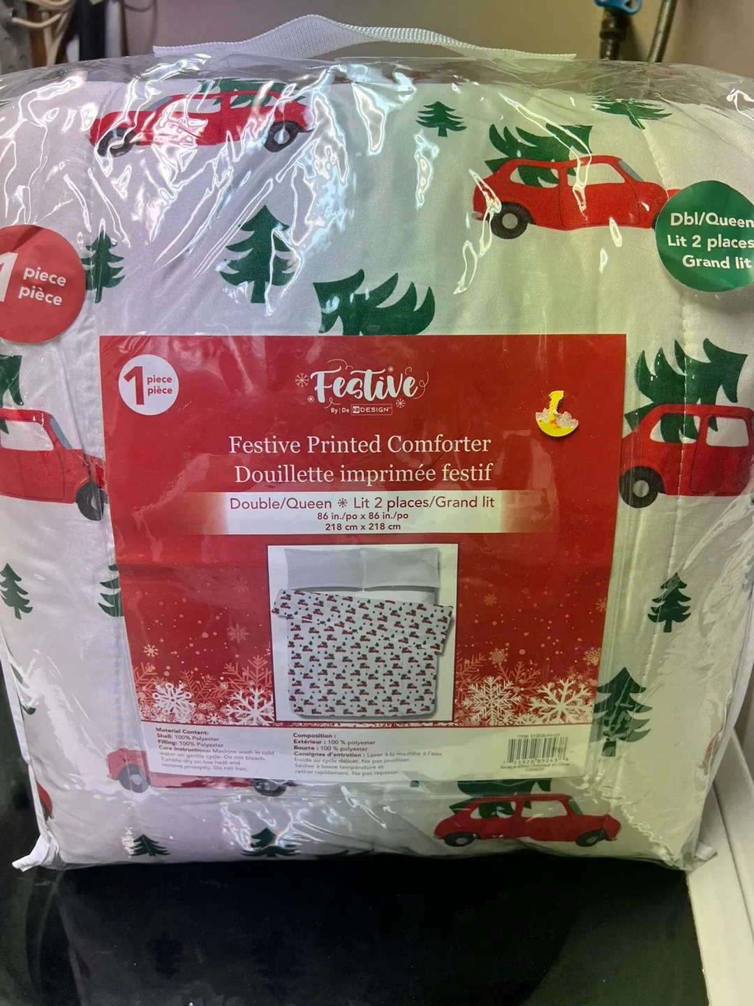 Christmas Printed Comforter - Double/Queen Size