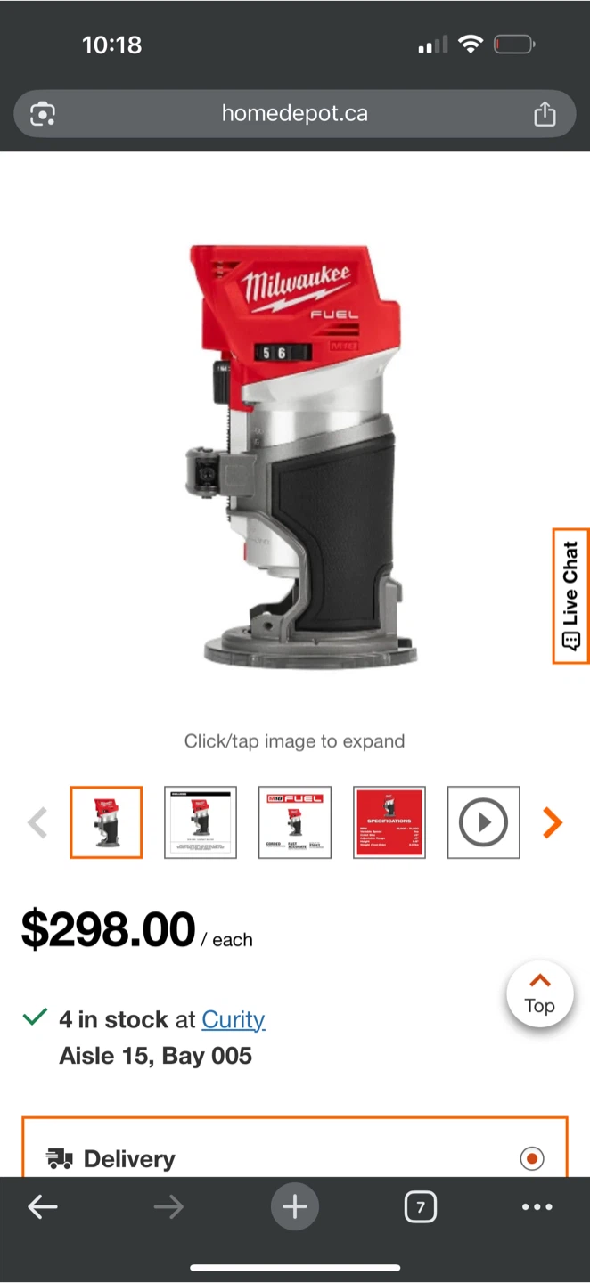 Brand new Milwaukee M18 FUEL Compact Router - Tool Only